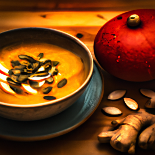 Krem z Dyni z Jabłkiem i Imbirem